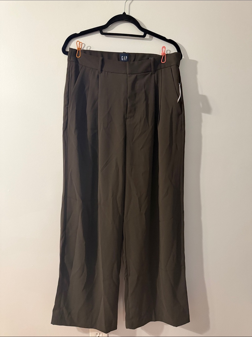 GAP Dark Brown Dress Pants - Straight Wide Leg
